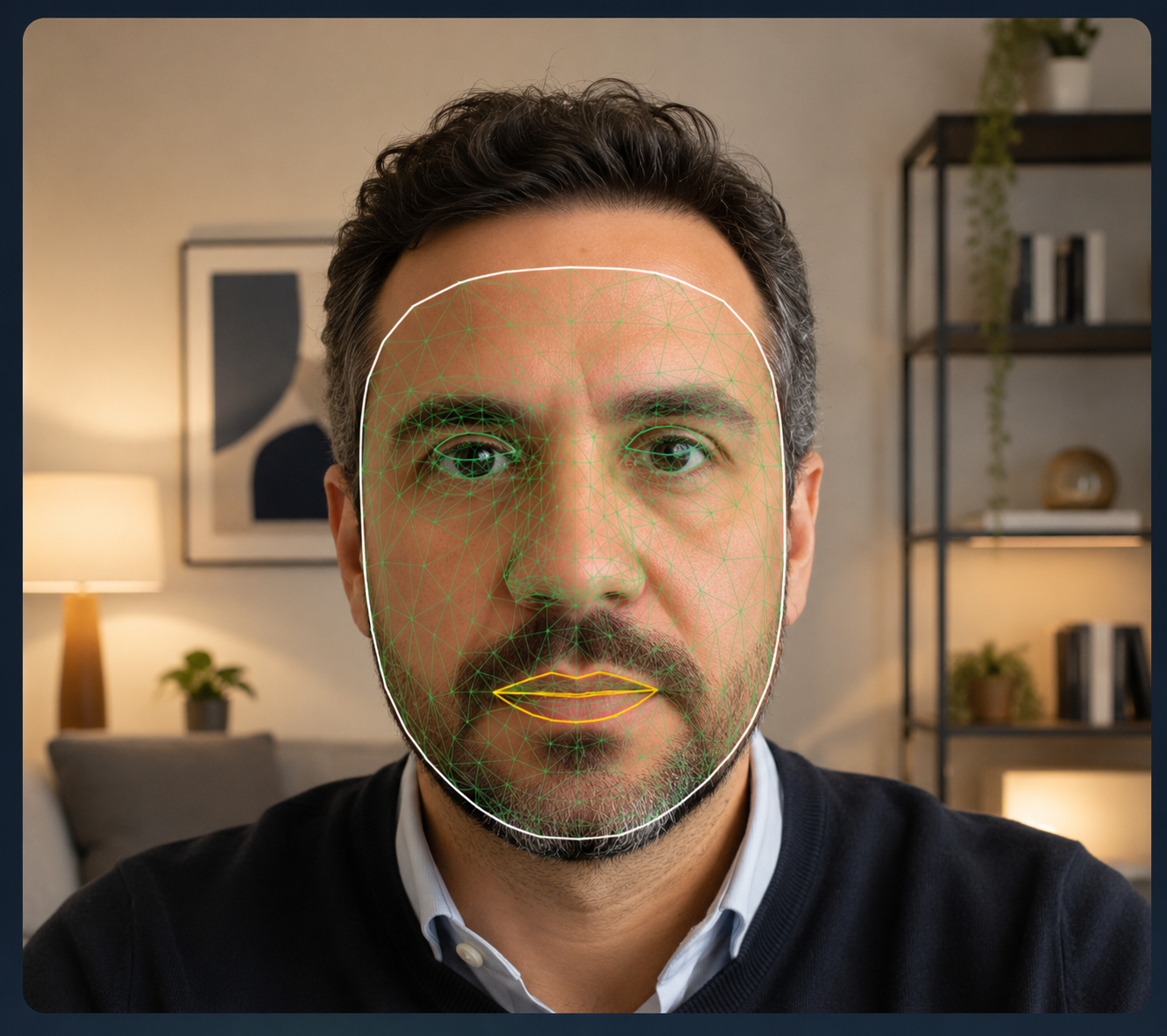 Comparação visual durante a entrevista para verificação de continuidade de identidade
